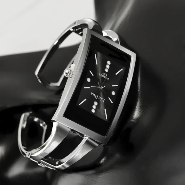 Women Bracelet Watch Silver Casual - Image 3