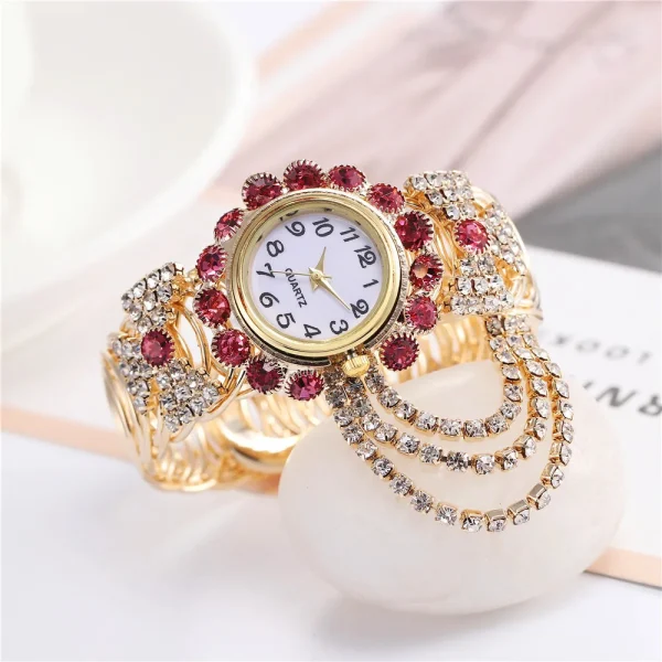Women Shine Bracelet Watch Luxury Elegant Rose - Image 3