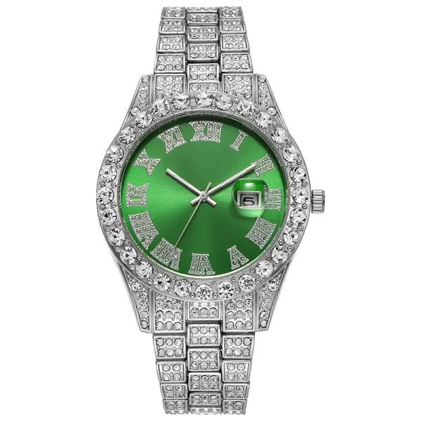 Full Steel Gold Quartz Wristwatch for Men, Luxury Watches - Image 12