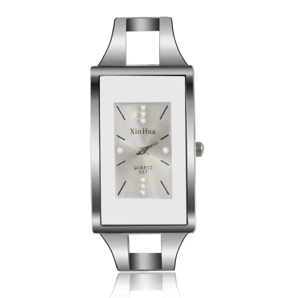 Women Bracelet Watch Silver Casual - Image 7