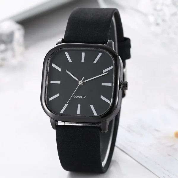 New Simple Leather Watch Men/Women Quartz Wristwatch - Image 9
