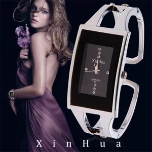 Women Bracelet Watch Silver Casual