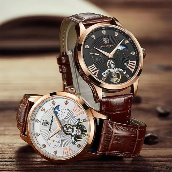 Luxury Mens Watches High Quality Leather Watch - Image 3