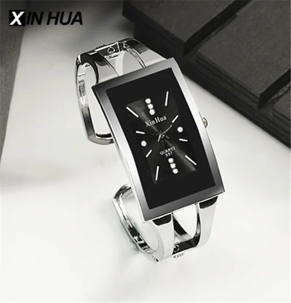 Women Bracelet Watch Silver Casual - Image 2