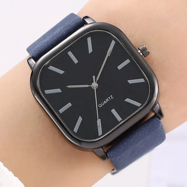 New Simple Leather Watch Men/Women Quartz Wristwatch - Image 7