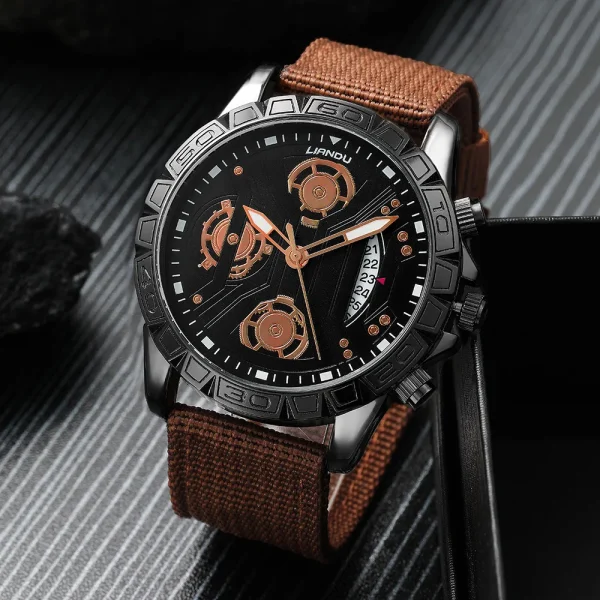 Men Watches Bracelet Sets LIANDU Luxury Quartz Wristwatch - Image 5