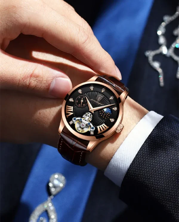 Luxury Mens Watches High Quality Leather Watch - Image 6