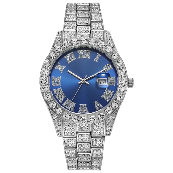 Full Steel Gold Quartz Wristwatch for Men, Luxury Watches - Image 17