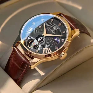 Luxury Mens Watches High Quality Leather Watch