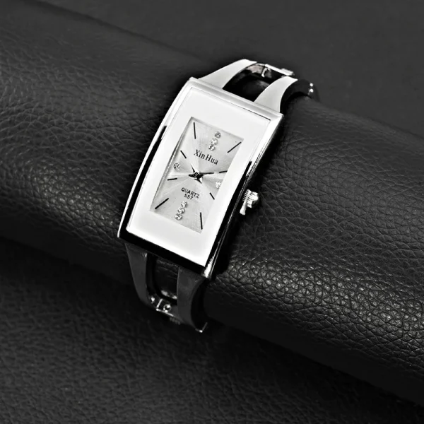 Women Bracelet Watch Silver Casual - Image 4