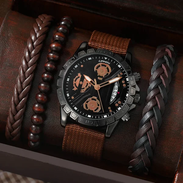 Men Watches Bracelet Sets LIANDU Luxury Quartz Wristwatch - Image 10
